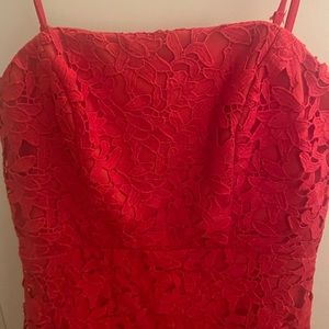 Red cocktail dress